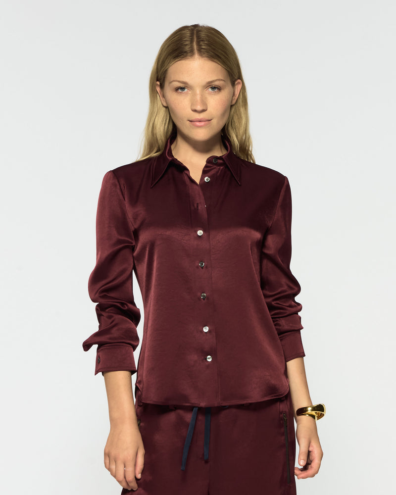 Serena Shirt - Burgundy picture #3