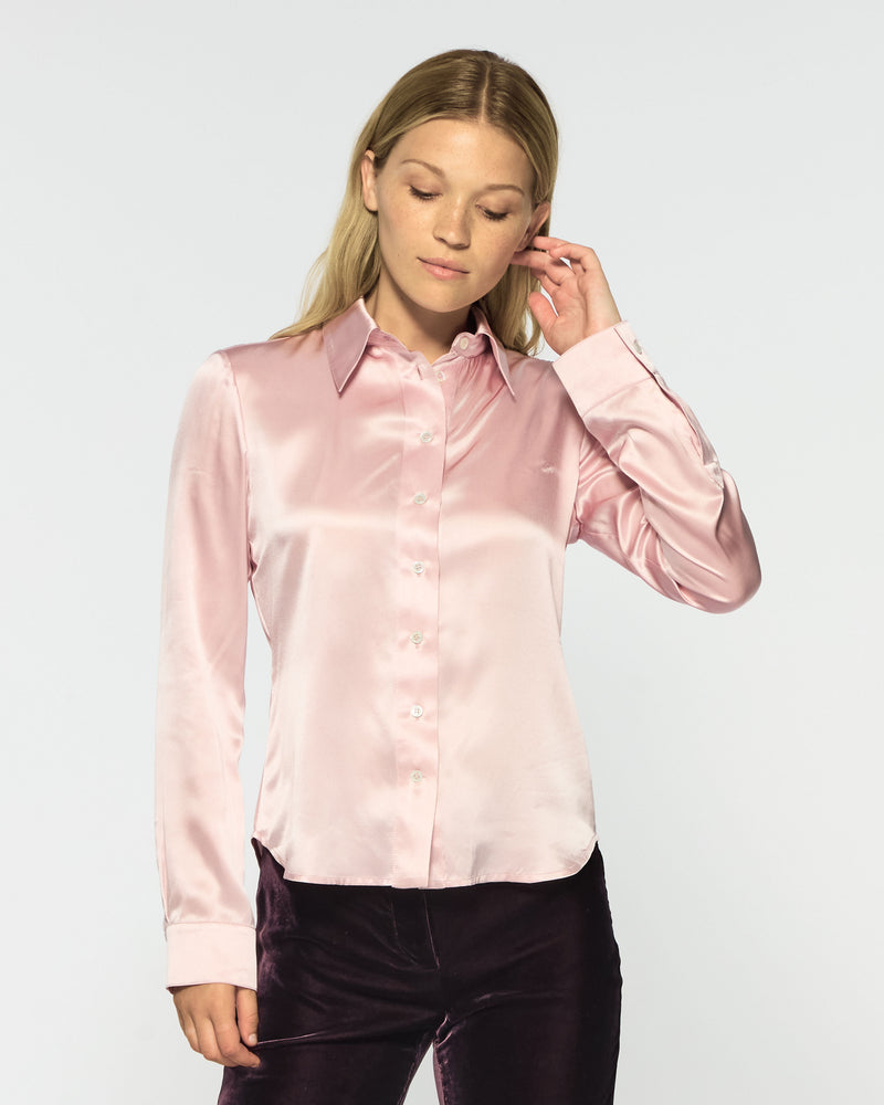 Serena Shirt - Old Rose Silk picture #3