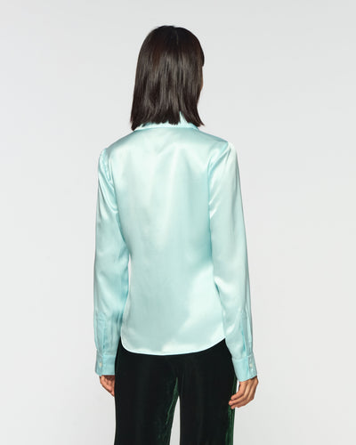Serena Shirt - Spearmint Silk SERENA BUTE
