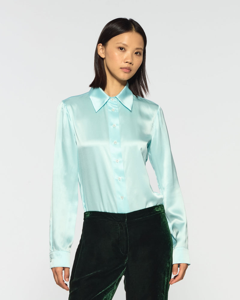 Serena Shirt - Spearmint Silk picture #3