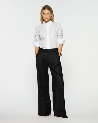 Serena Trouser - Dark Green Wool SERENA BUTE