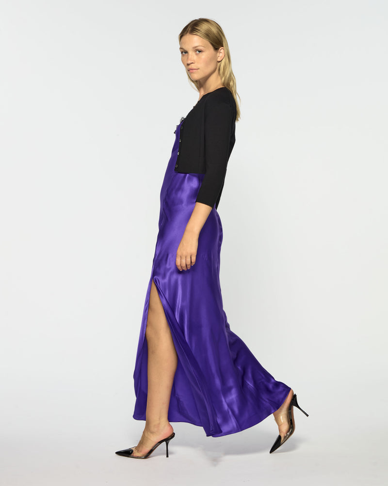 Serena Bute London Silk Slip Dress with Lace Trim - Violet Silk for Women Ladies SERENA BUTE Serena Bute London Silk Slip Dress with Lace Trim - Violet Silk for Women Ladies SERENA BUTE
