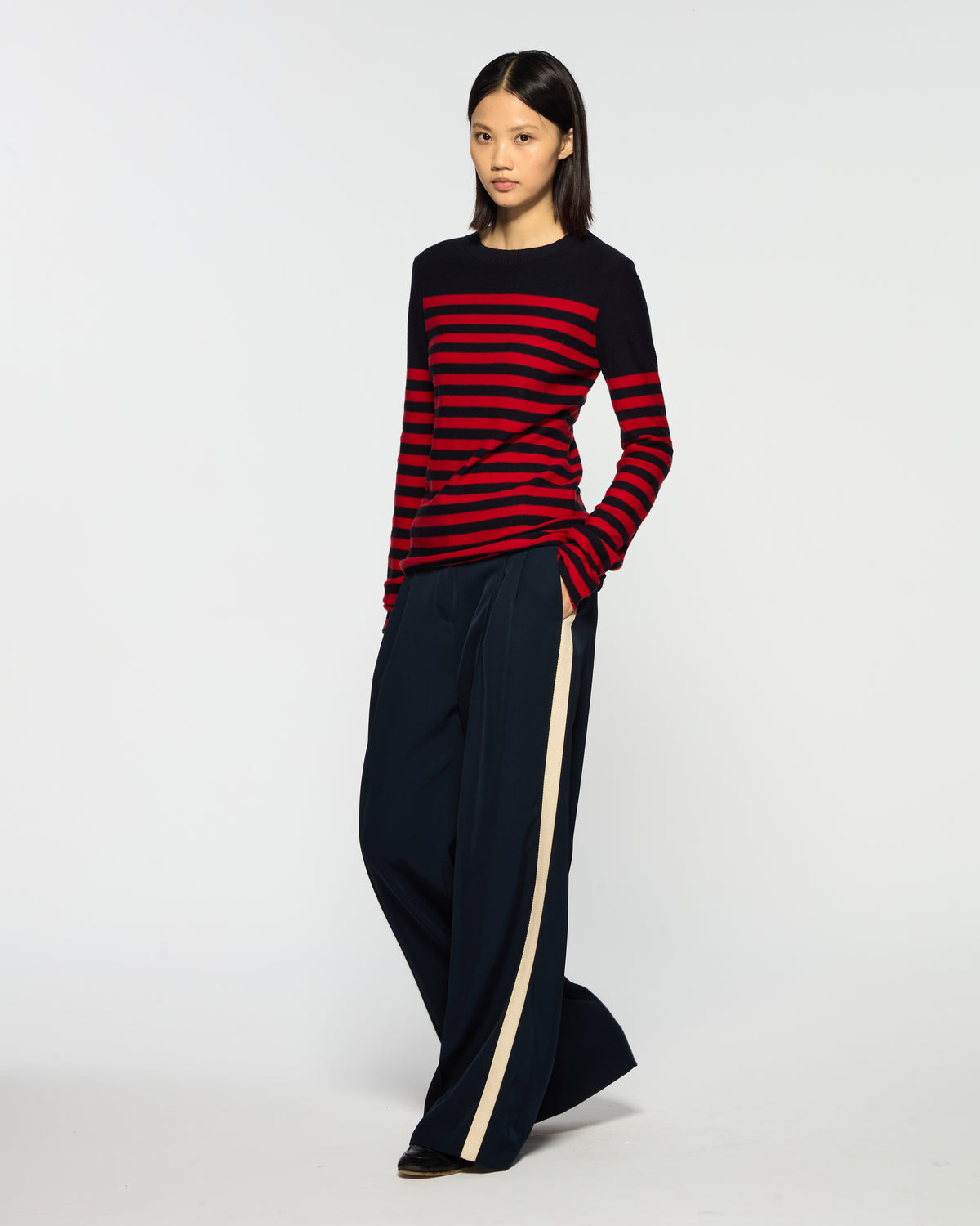 Serena Trouser - Navy Blue