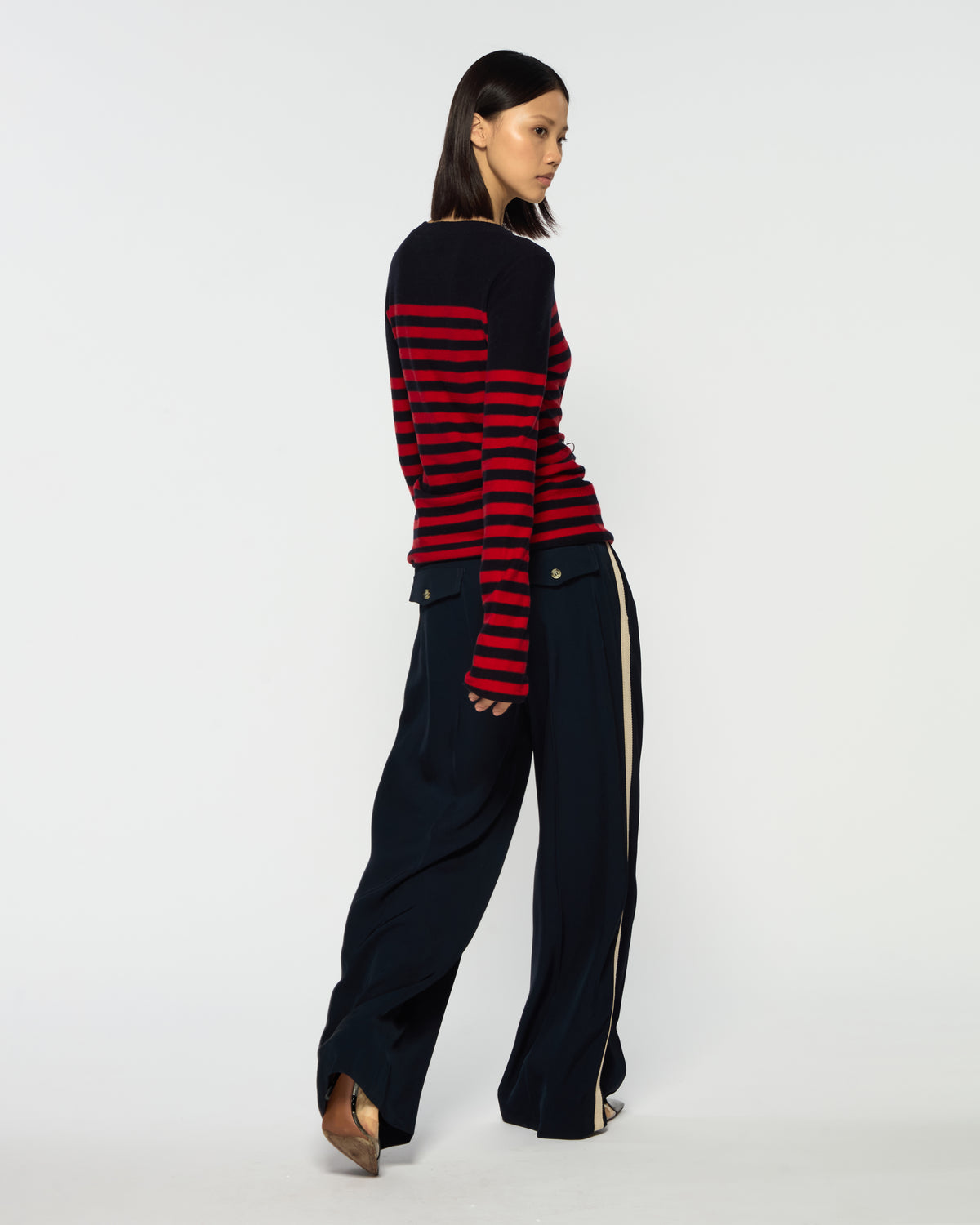 Serena Trouser - Navy Blue