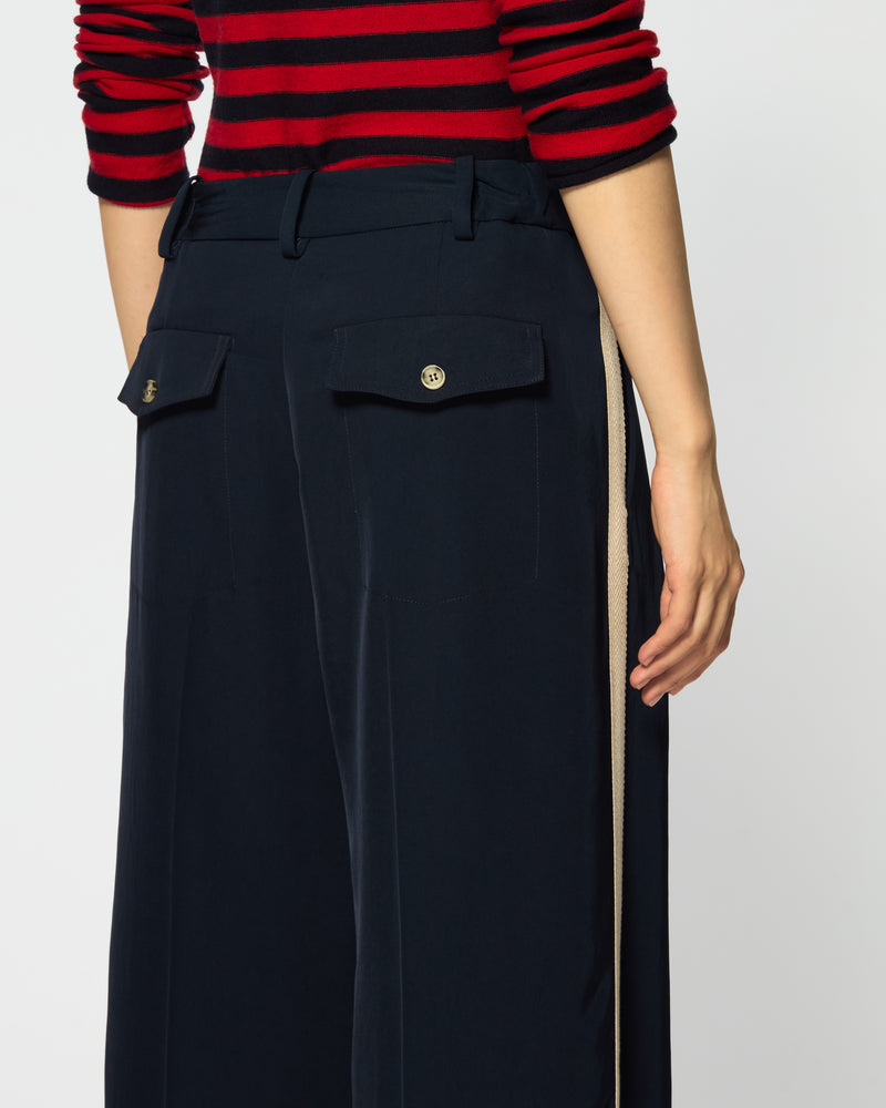 Twill Serena Trouser - Navy Blue SERENA BUTE