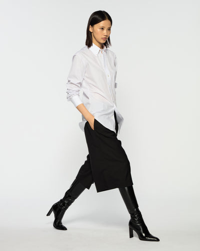 Tailored Culottes - Black Wool SERENA BUTE