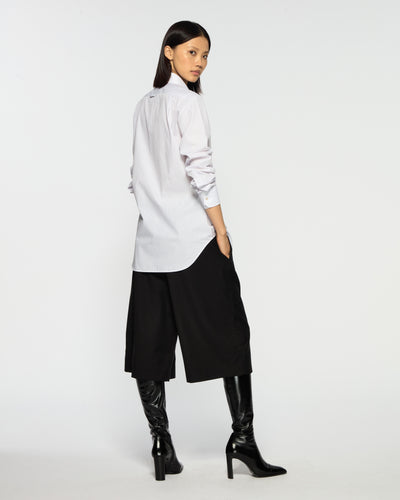Tailored Culottes - Black Wool SERENA BUTE
