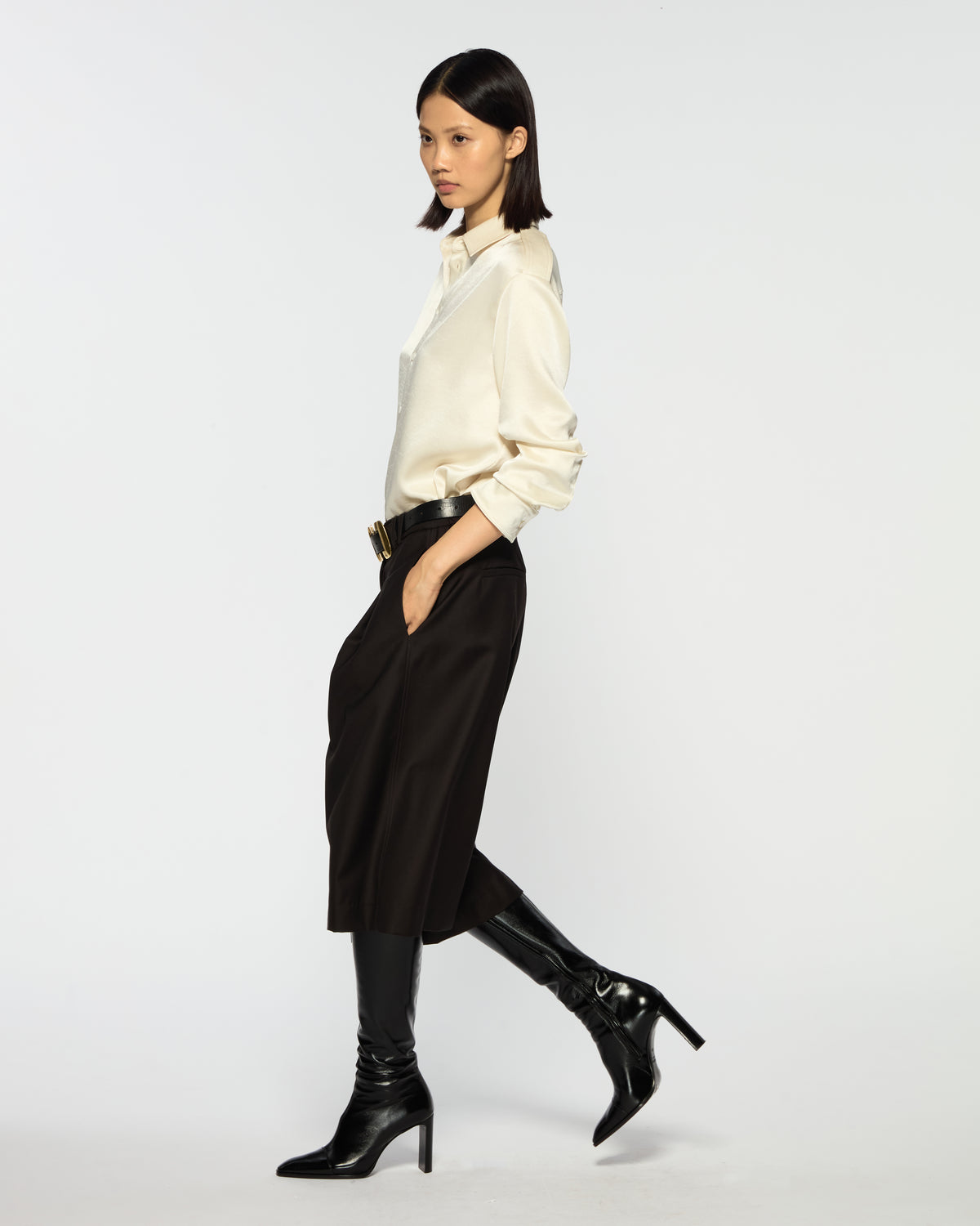 Tailored Culottes - Chocolate Brown Wool