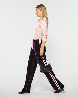 Velvet Jogger - Plum Purple