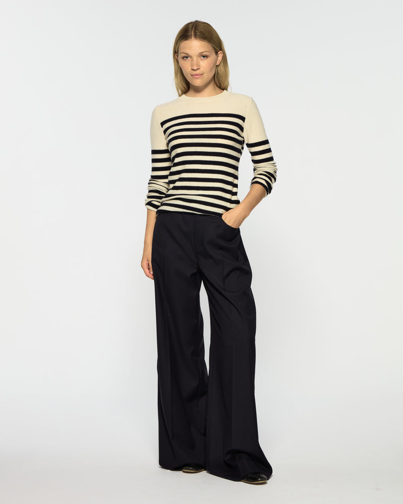 Wide Leg Jean - Navy Blue Wool picture #1