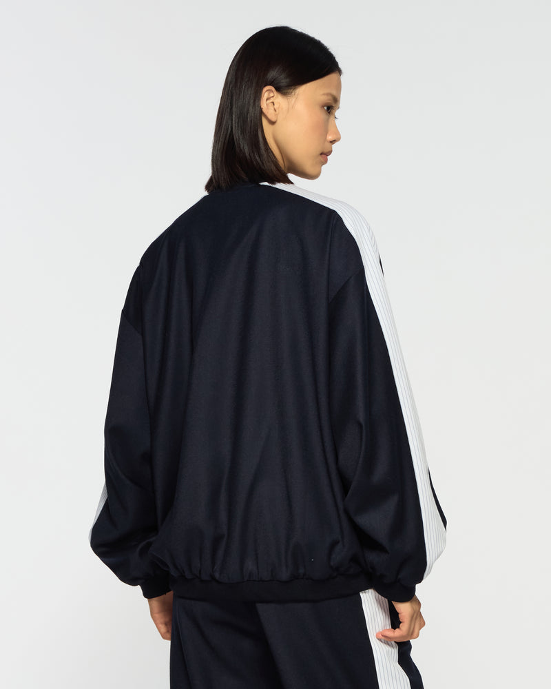 Bomber Jacket - Navy Blue Wool picture #4