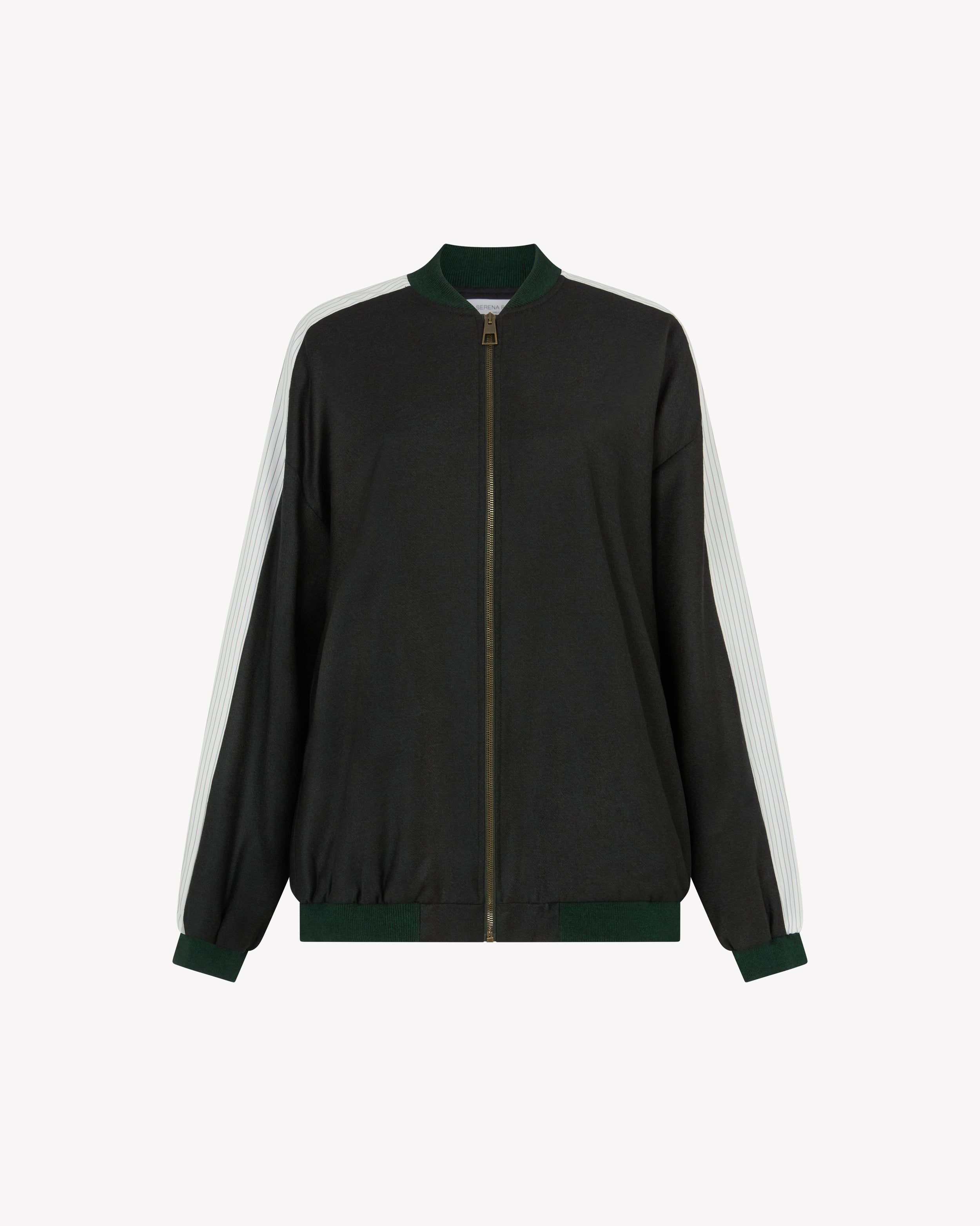 Bomber Jacket - Dark Green Wool