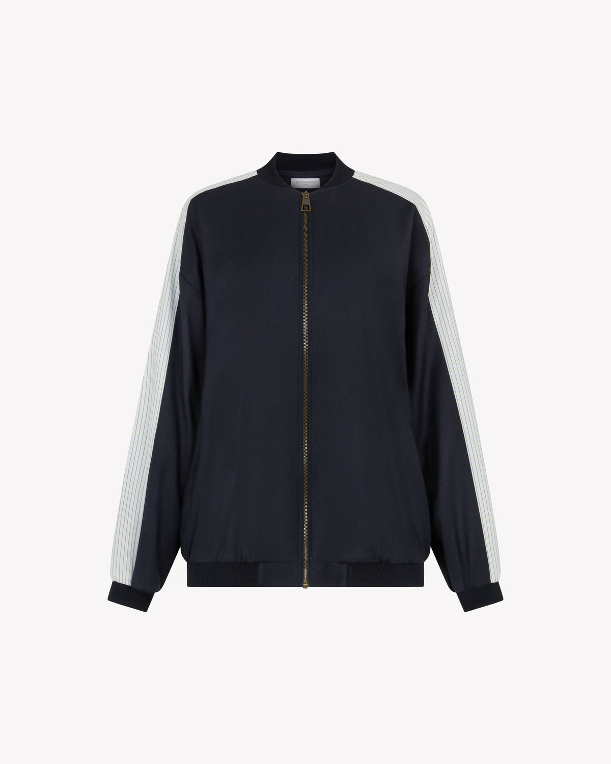 Bomber Jacket - Navy Blue Wool