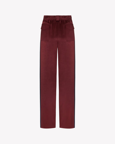 Boyfriend Trouser - Burgundy SERENA BUTE
