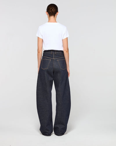 Denim Barrel Leg Jeans - Indigo SERENA BUTE
