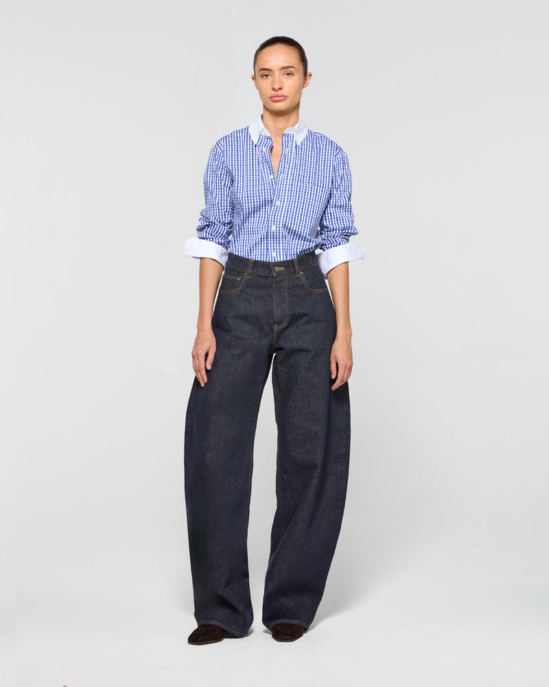 Denim Barrel Leg Jeans - Indigo picture #1