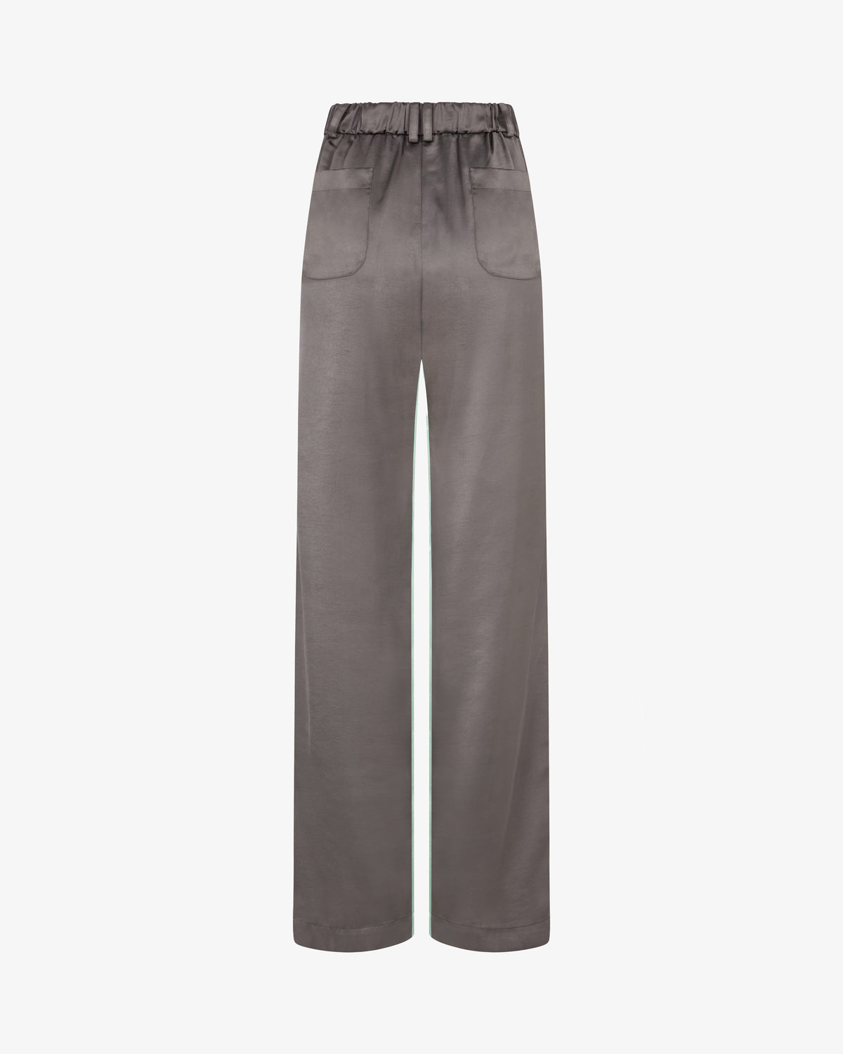 Satin Boyfriend Trouser '25 - Charcoal