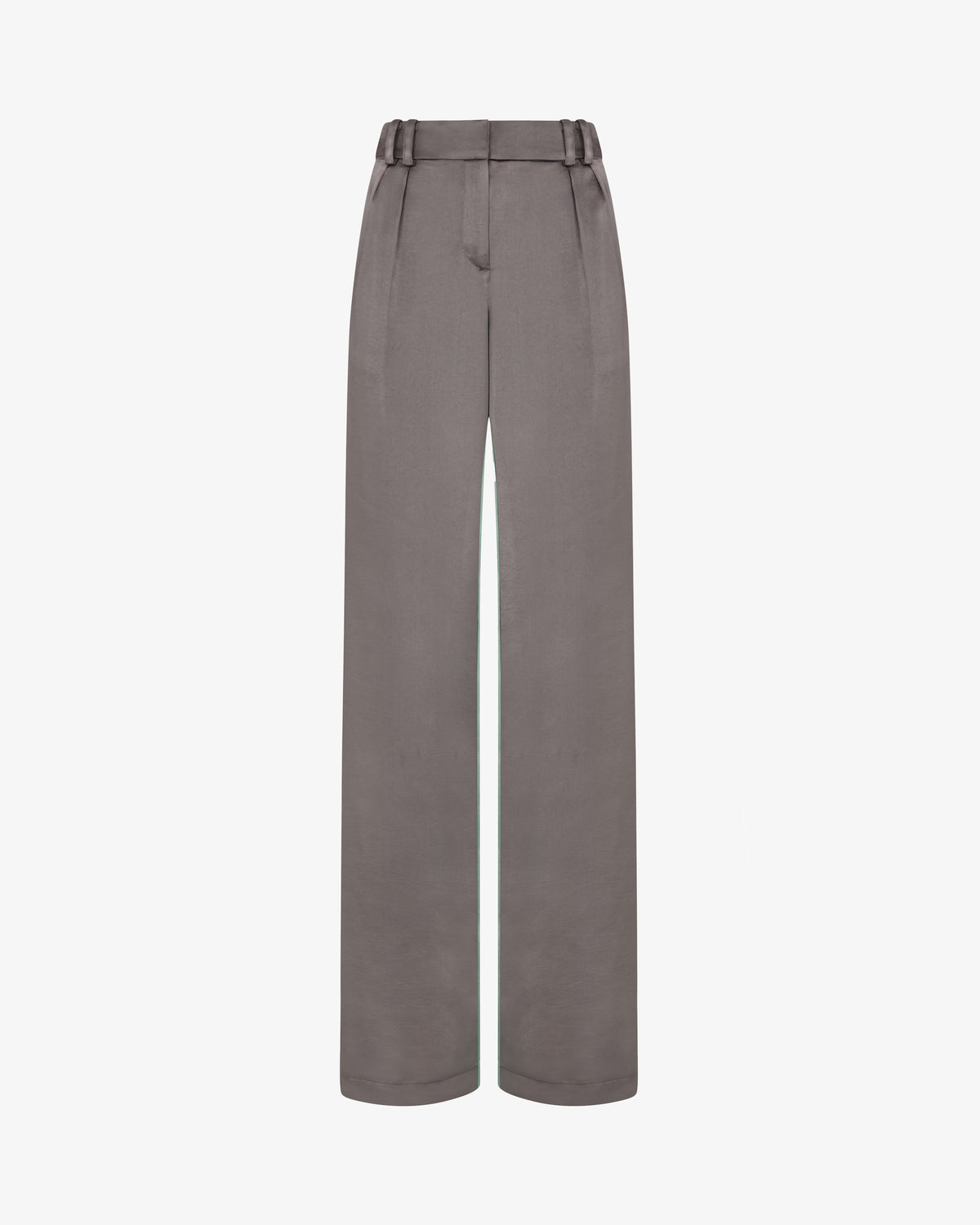 Satin Boyfriend Trouser '25 - Charcoal