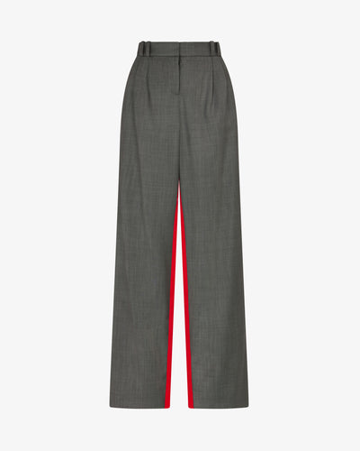 Boyfriend Trouser - Dark Grey / Red SERENA BUTE