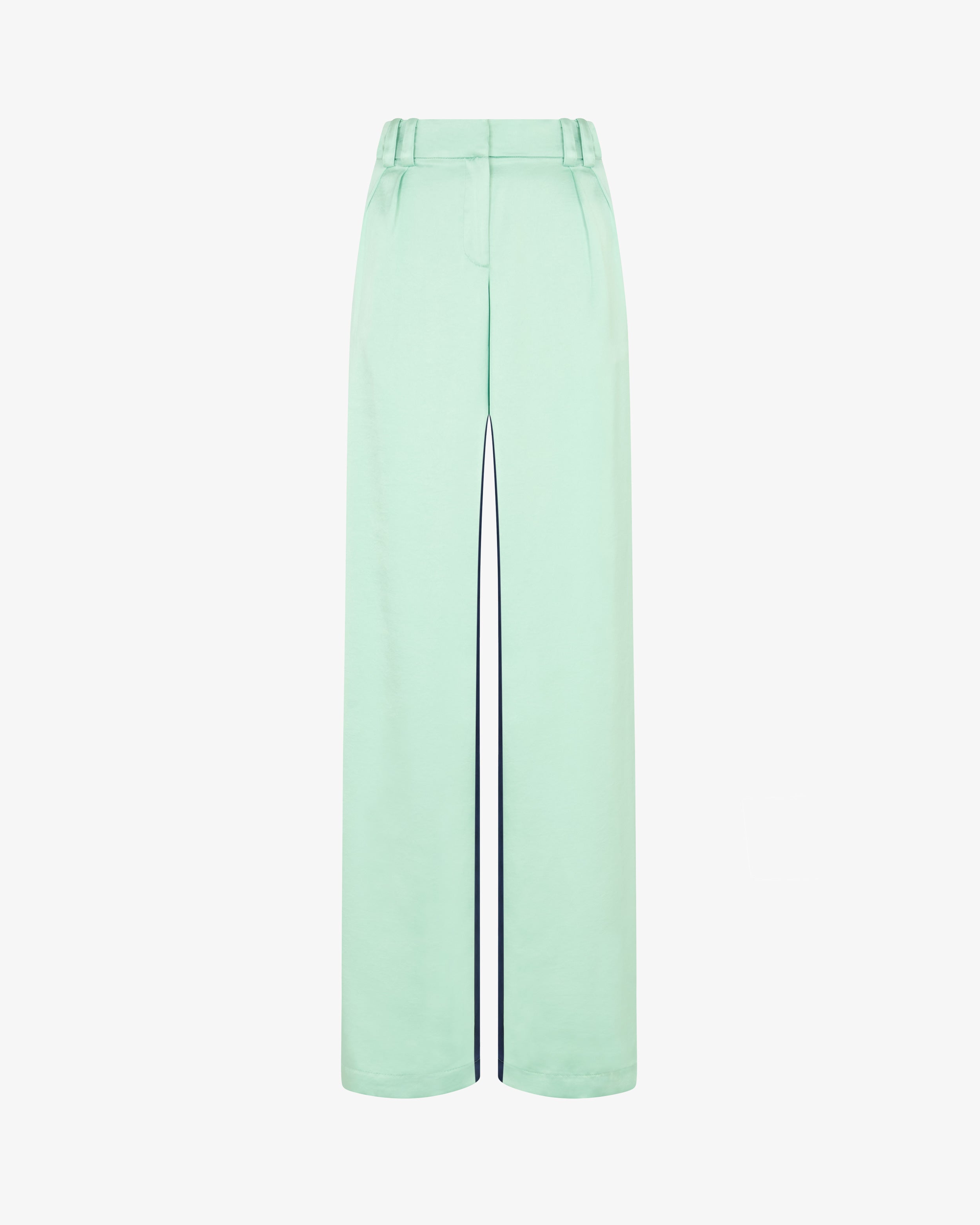 Satin Boyfriend Trouser '25 - Mint