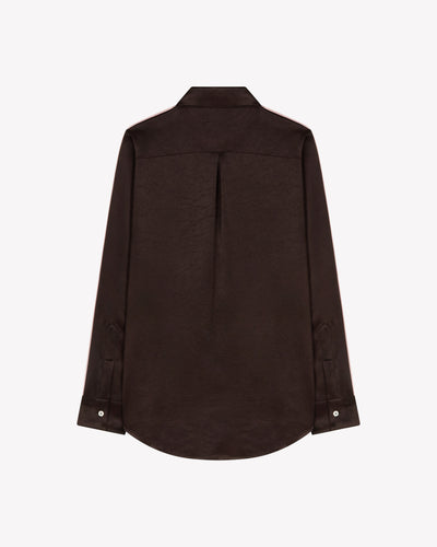 Classic Shirt - Chocolate Brown SERENA BUTE
