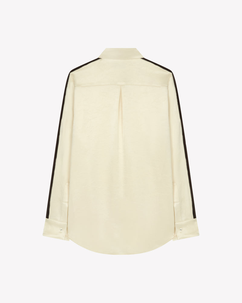 Satin Classic Shirt - Cream SERENA BUTE