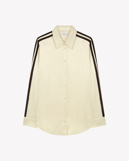 Satin Classic Shirt - Cream