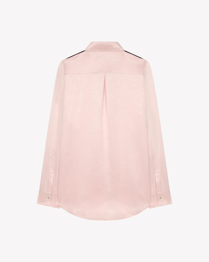 Satin Classic Shirt - Pale Pink SERENA BUTE