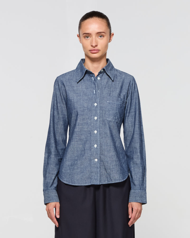 Chambray Serena Shirt - Dark Navy picture #1