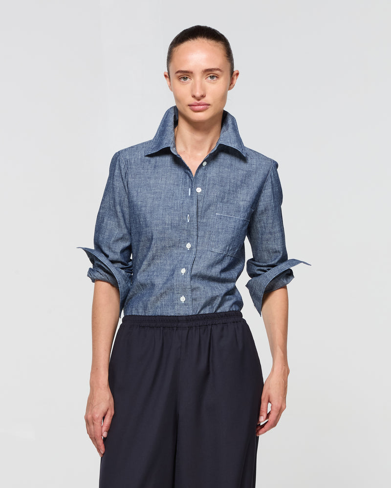 Chambray Serena Shirt - Dark Navy picture #4