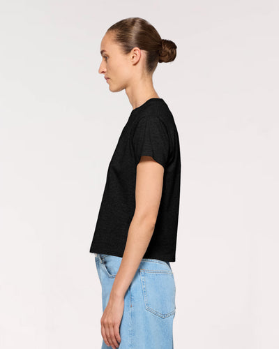 Classic Cotton Short Sleeve T-Shirt - Black SERENA BUTE
