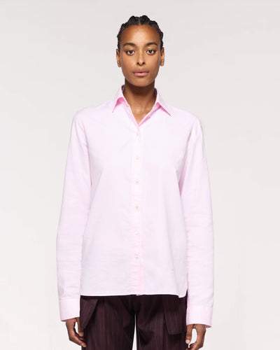 Cotton Boyfriend Shirt - Pale Pink SERENA BUTE