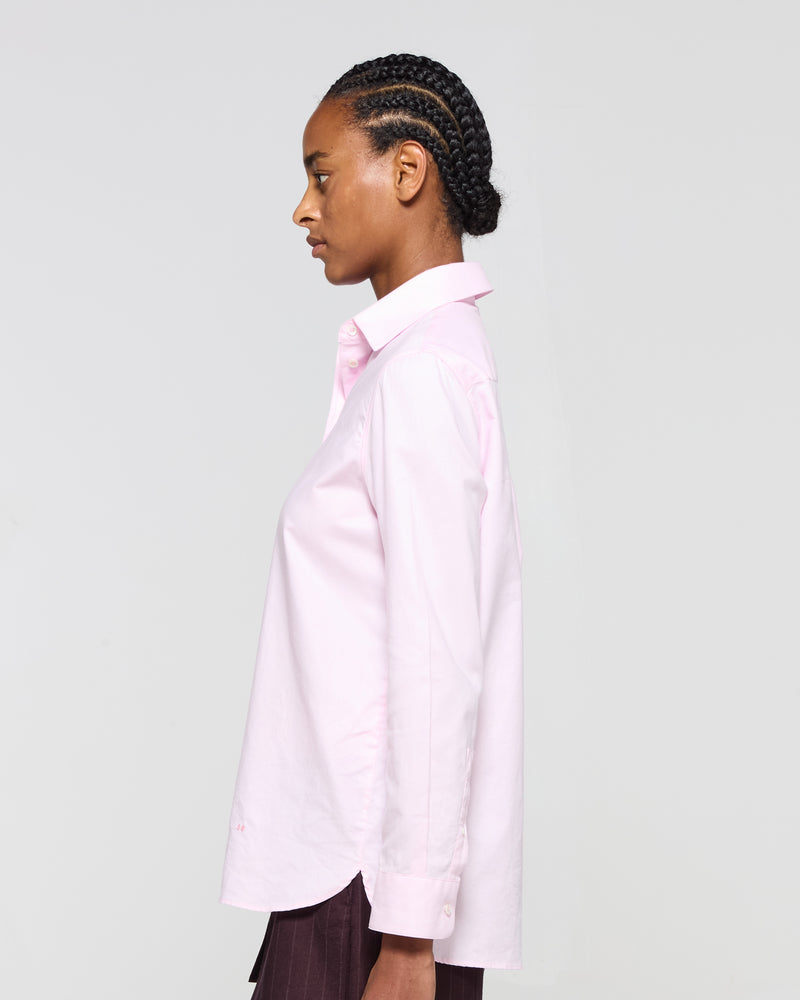 Cotton Boyfriend Shirt - Pale Pink picture #4