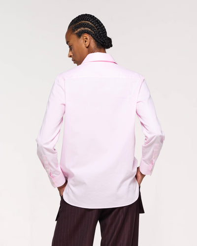 Cotton Boyfriend Shirt - Pale Pink SERENA BUTE