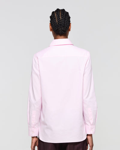 Cotton Boyfriend Shirt - Pale Pink SERENA BUTE