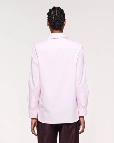 Cotton Boyfriend Shirt - Pale Pink SERENA BUTE