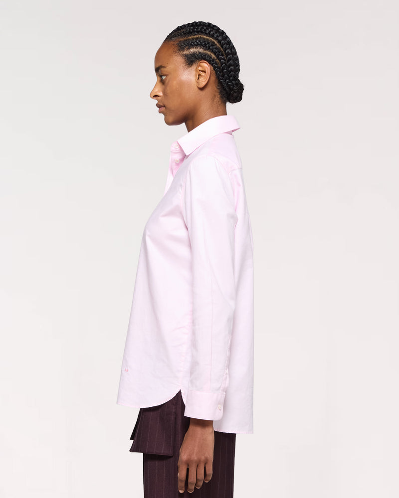 Cotton Boyfriend Shirt - Pale Pink SERENA BUTE