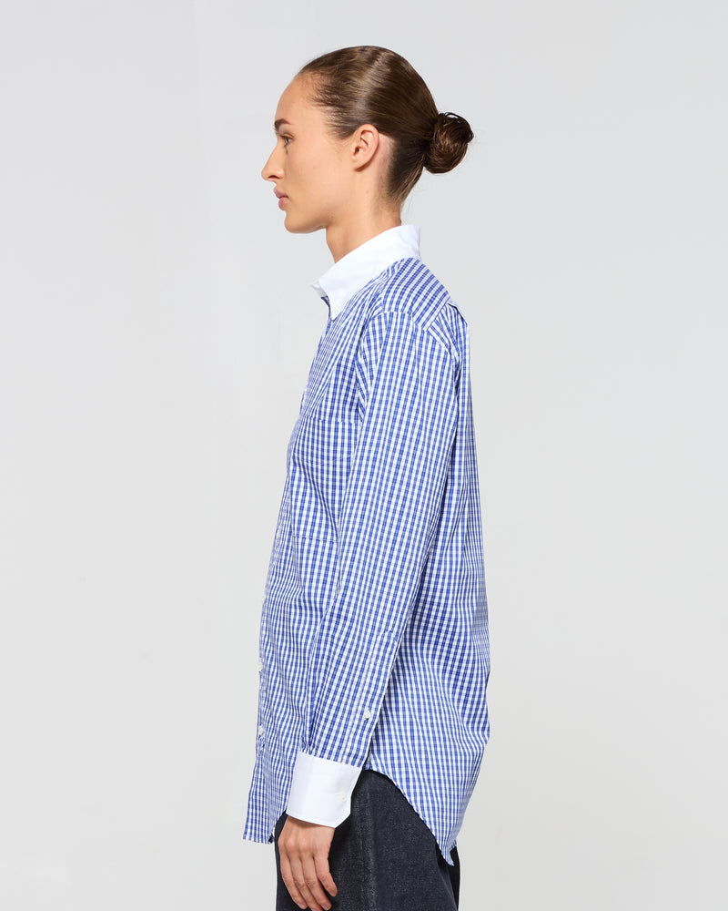 Cotton Johnny Shirt - Blue Check picture #3