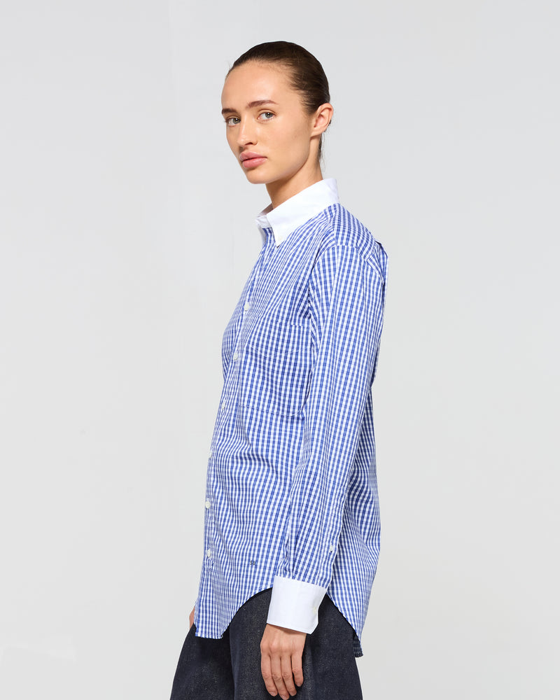 Cotton Johnny Shirt - Blue Check picture #4