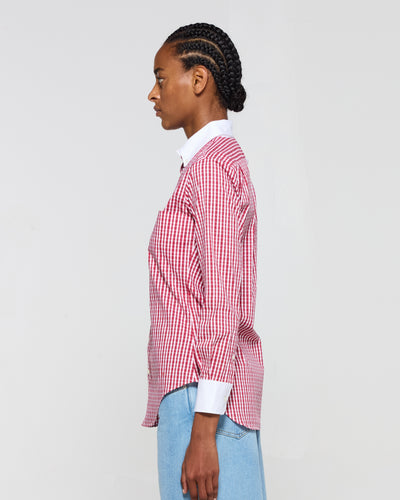 Cotton Johnny Shirt - Red Check SERENA BUTE