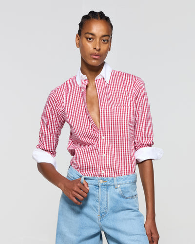 Cotton Johnny Shirt - Red Check SERENA BUTE