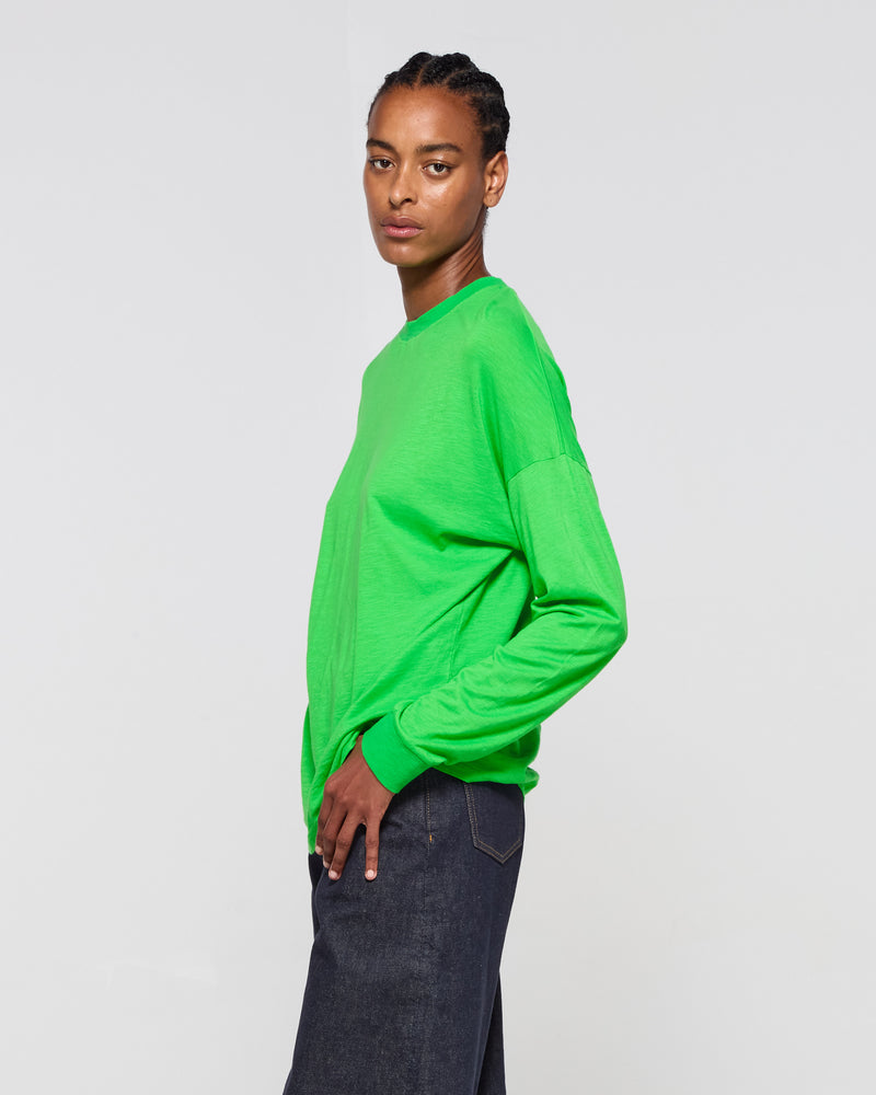 Cotton Long Sleeve T-Shirt - Classic Green picture #4