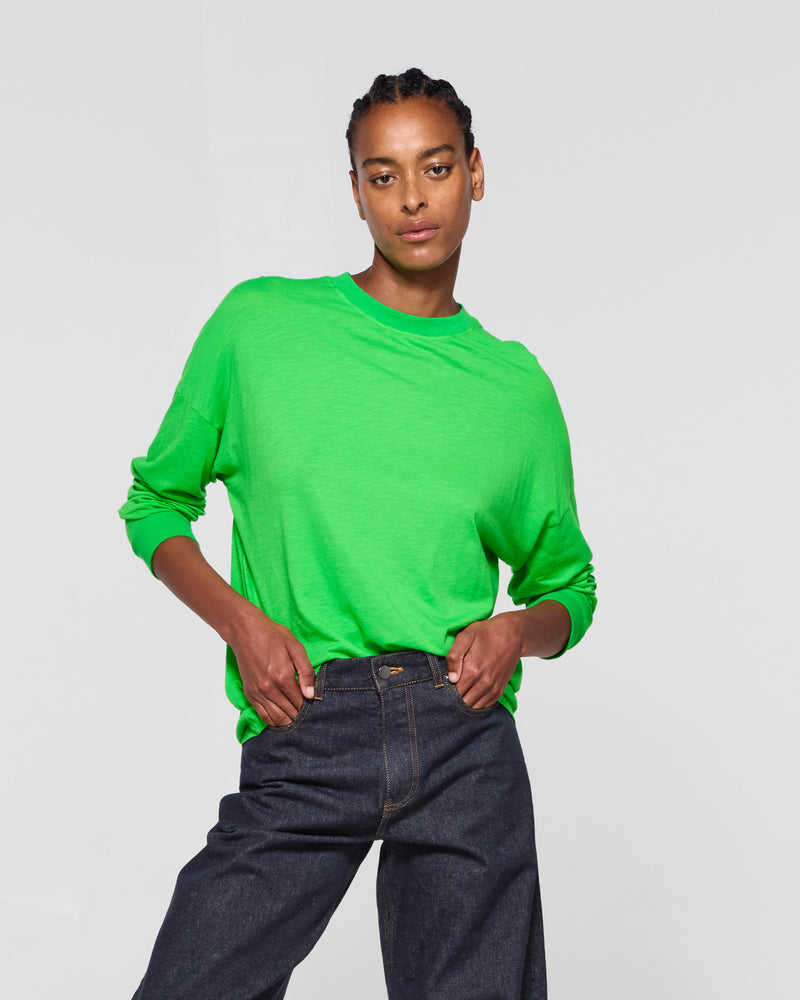 Cotton Long Sleeve T-Shirt - Classic Green picture #2