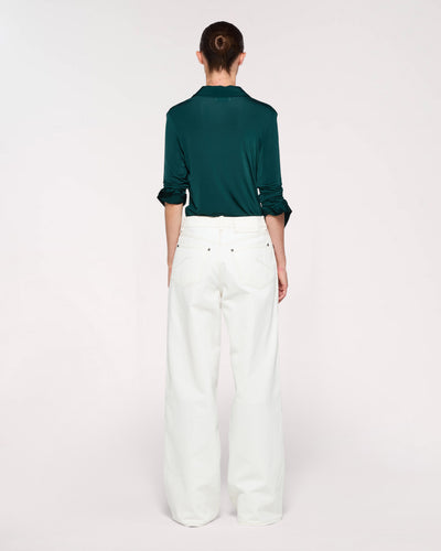 Cotton Loose Fit Trouser - Cream SERENA BUTE