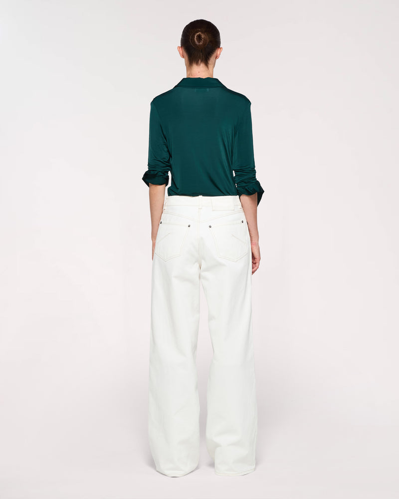 Cotton Loose Fit Trouser - Cream picture #4