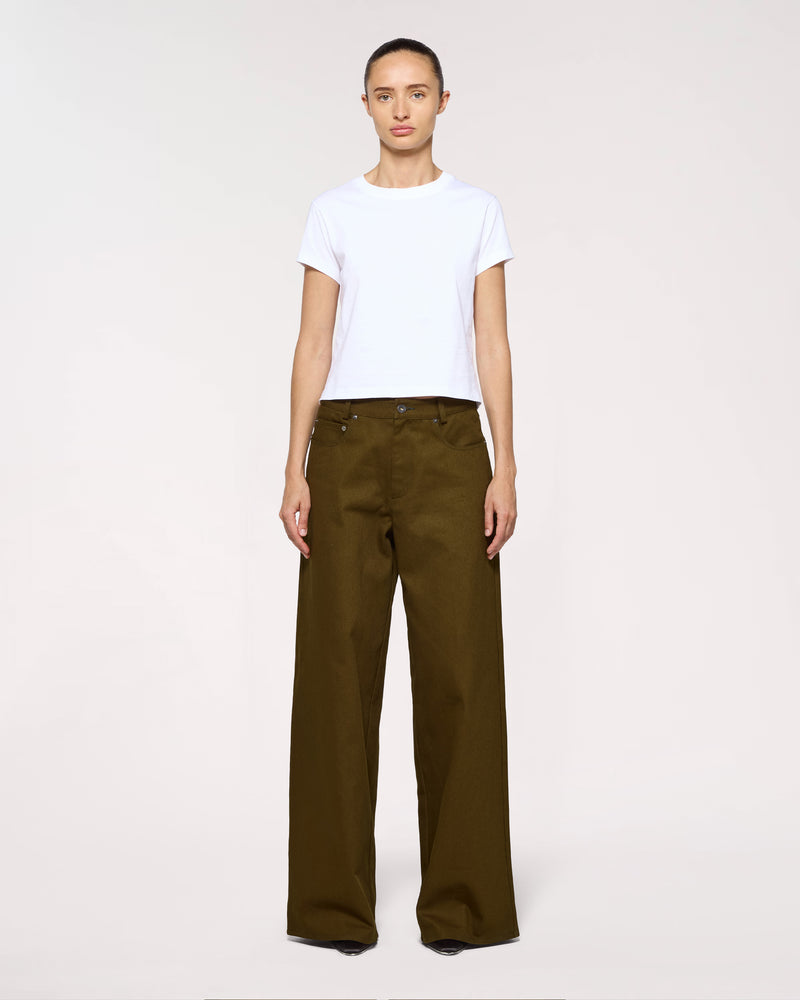 Cotton Loose Fit Trouser - Khaki picture #2