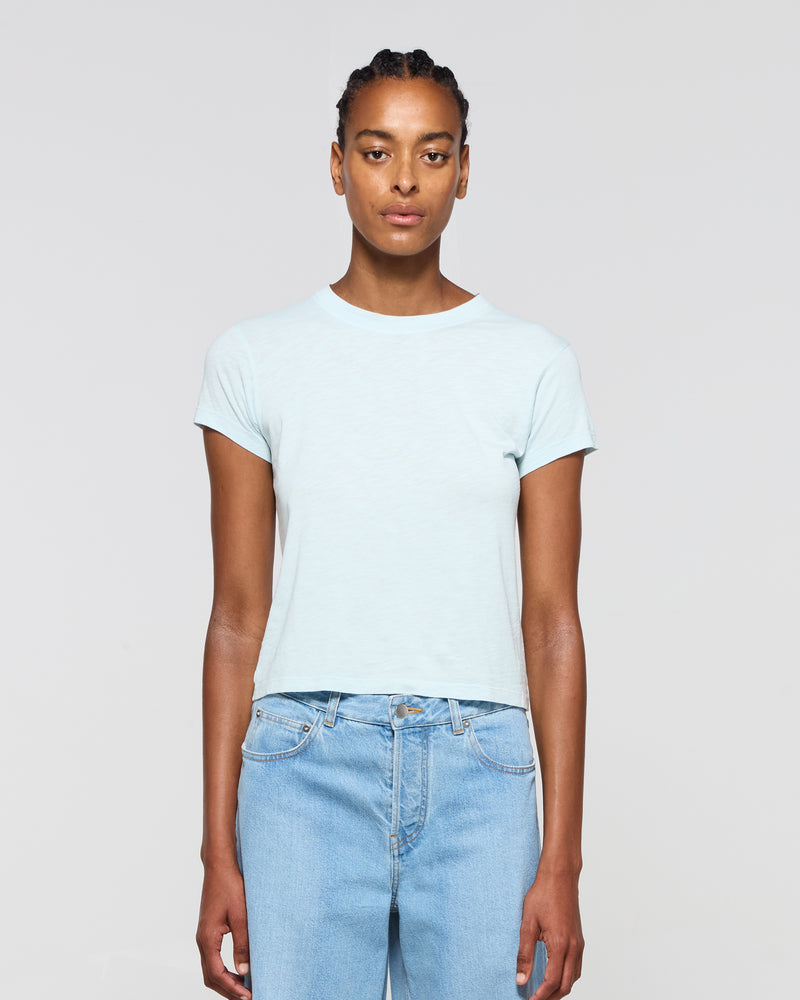 Cotton Short Sleeve T-Shirt - Pale Blue picture #2