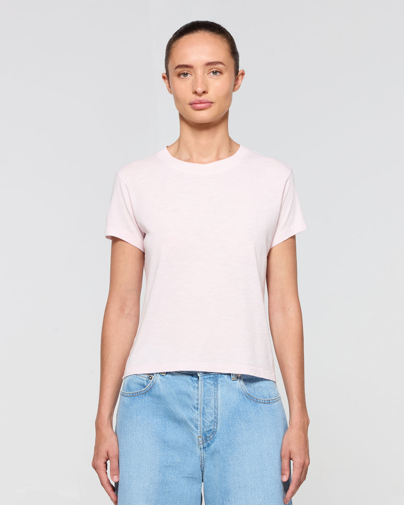 Cotton Short Sleeve T-Shirt - Pale Pink picture #2