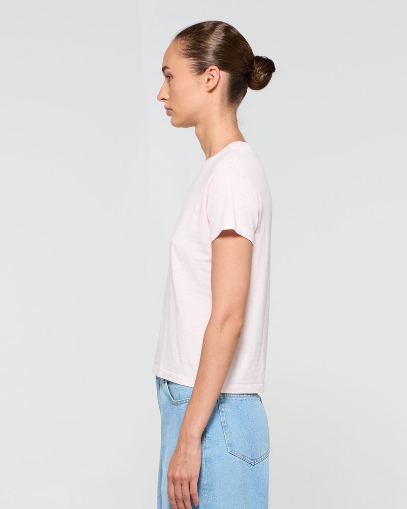 Cotton Short Sleeve T-Shirt - Pale Pink picture #4
