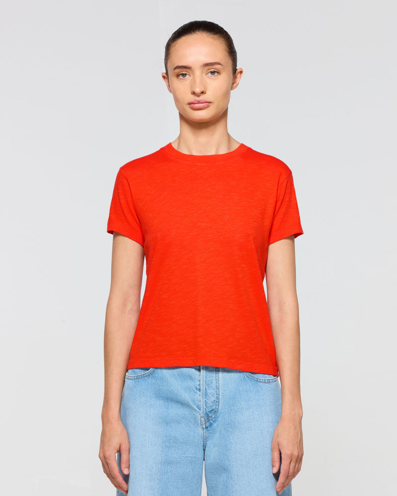 Cotton Short Sleeve T-Shirt - Red picture #3